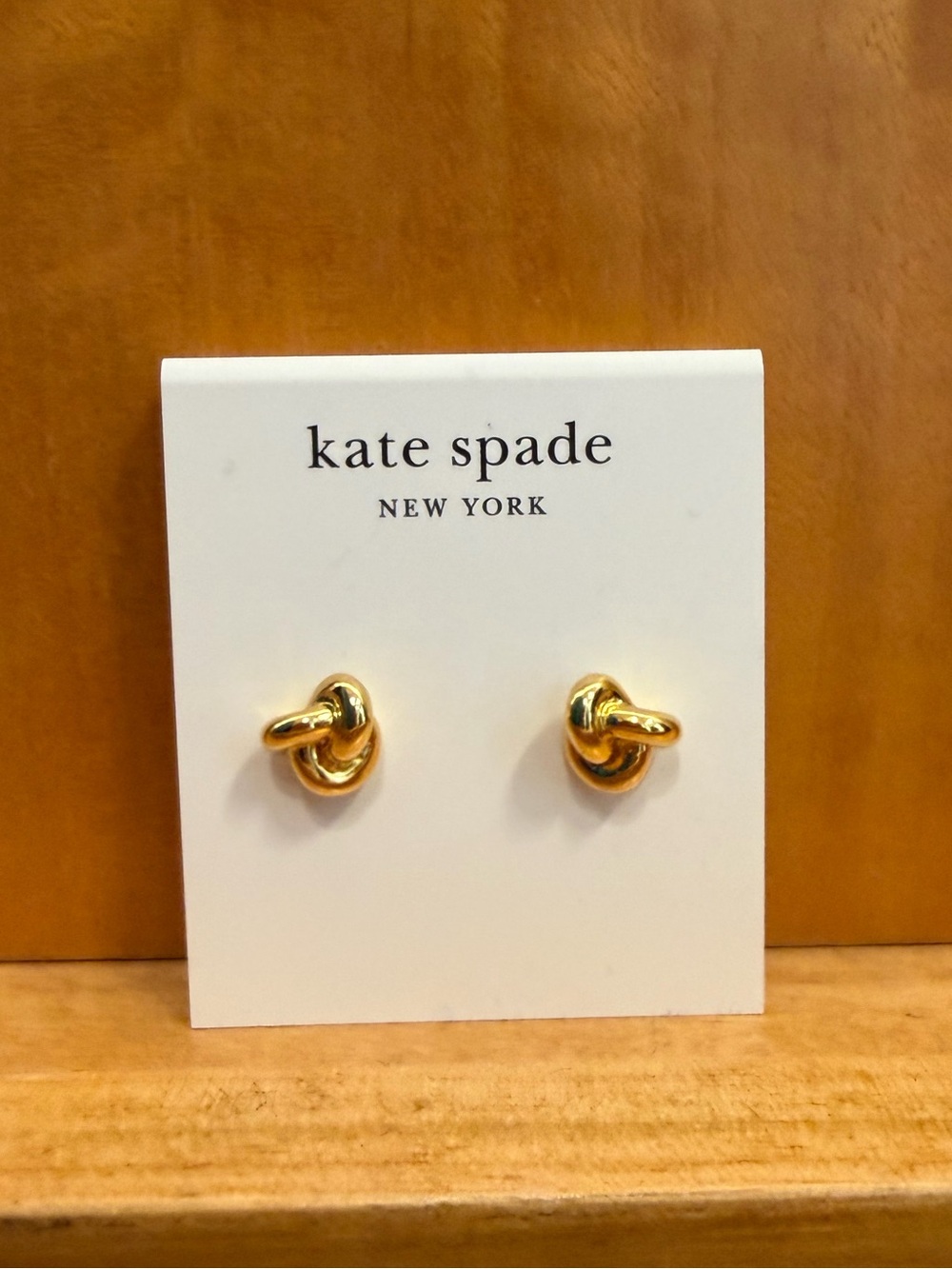 Kate Spade Gold Knot Stud Earrings